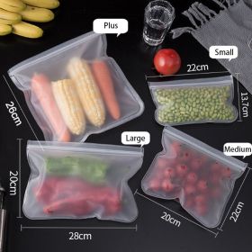 Reusable Food Storage Bags - 4 Count BPA Free Reusable Freezer Bags (size: 4 Count)