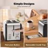 Retro Stainless-Steel Style 2-Slice Toaster